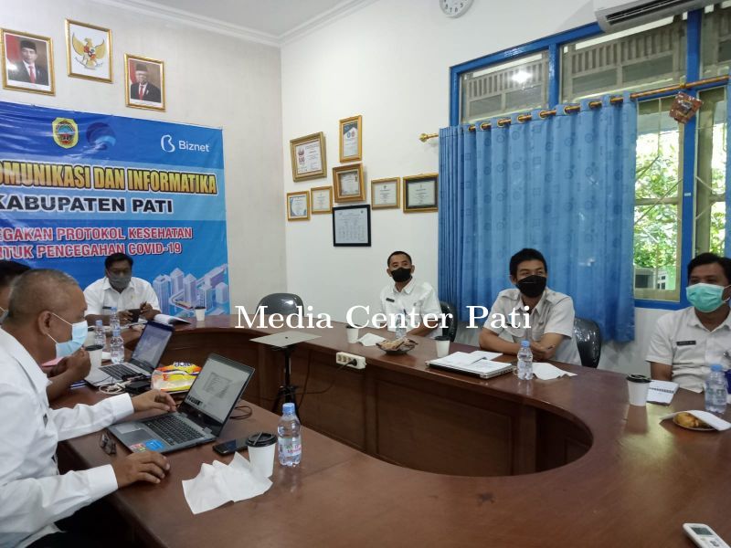 RAPAT INTERNAL , DISKOMINFO SIAP GENJOT INDEKS SPBE KAB PATI