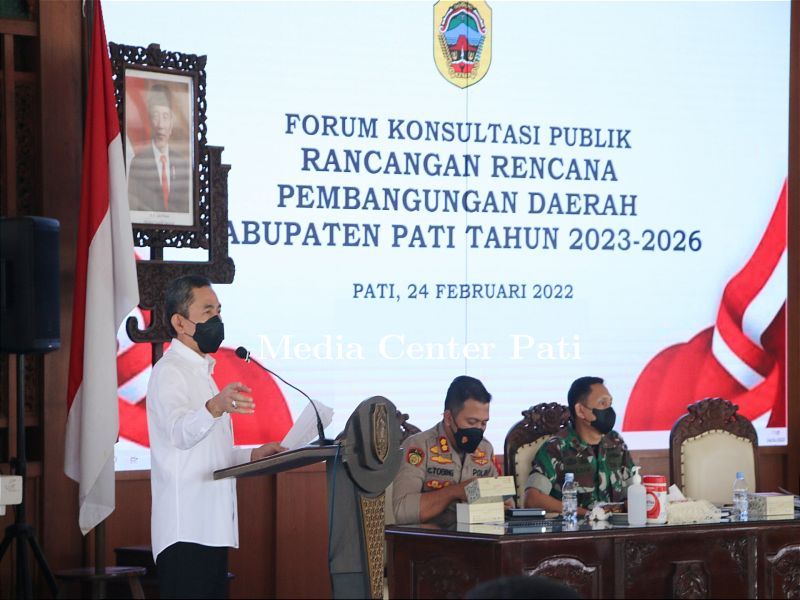 Pemkab Adakan Konsultasi Publik Rancangan Rencana Pembangunan Daerah Kabupaten Pati Tahun 2023–2026