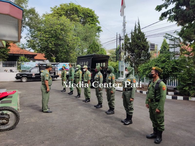 Satpol PP Selenggarakan Zoom Metting   Permendagri  Nomor 26 Tahun 2020