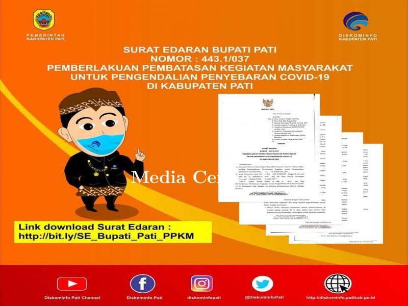 SURAT EDARAN PEMBERLAKUAN KEGIATAN MASYARAKAT UNTUK PENGENDALIAN PENYEBARAN COVID-19 