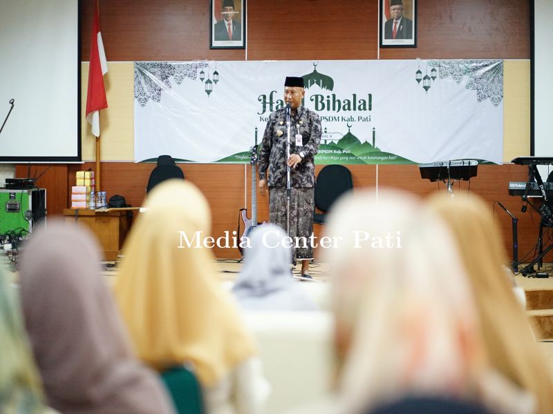 Pj Bupati Pati Hadiri Halalbihalal BKPSDM