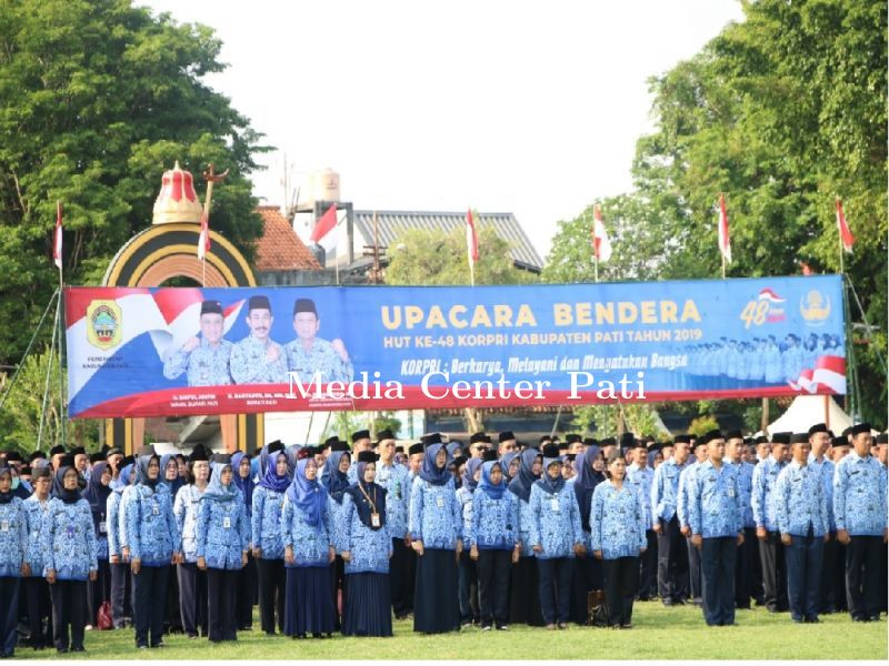 UPACARA HUT KORPRI KE 48 TINGKAT KABUPATEN PATI