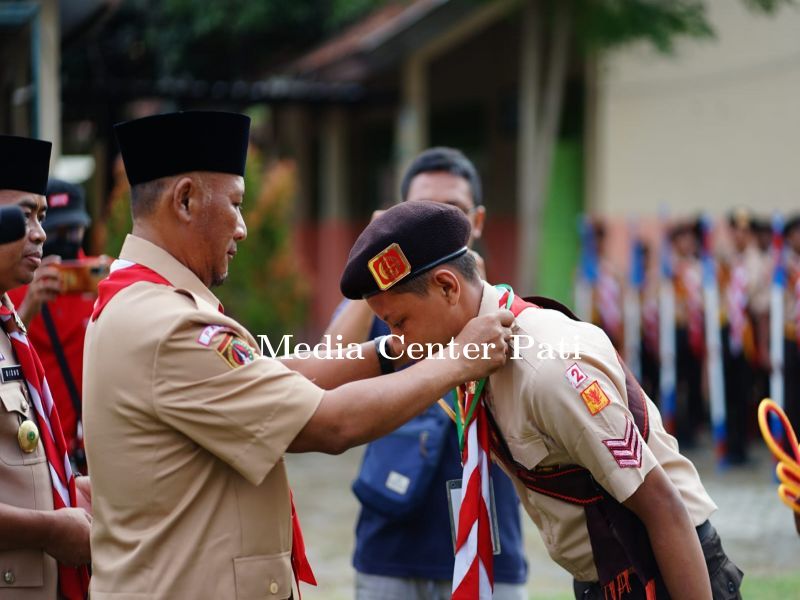 Pj Bupati Buka LT III Pramuka Penggalang Kwarcab Pati