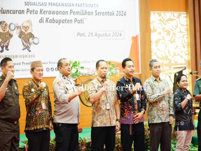 Sekda Hadiri Sosialisasi Pengawasan Partisipatif dan Peluncuran Peta Kerawanan Pemilihan Serentak 20