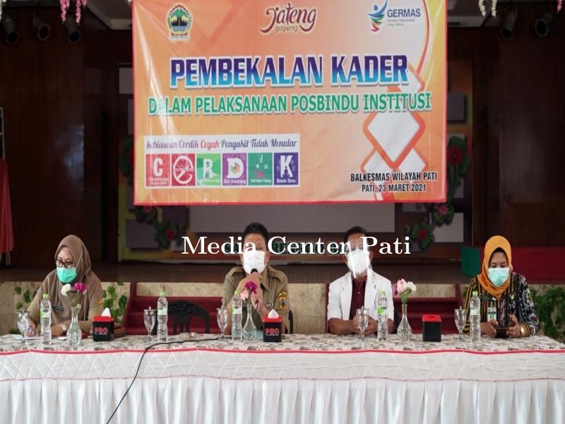 BALKESMAS SELENGGARAKAN PEMBEKALAN KADER POSBINDU INSTITUSI