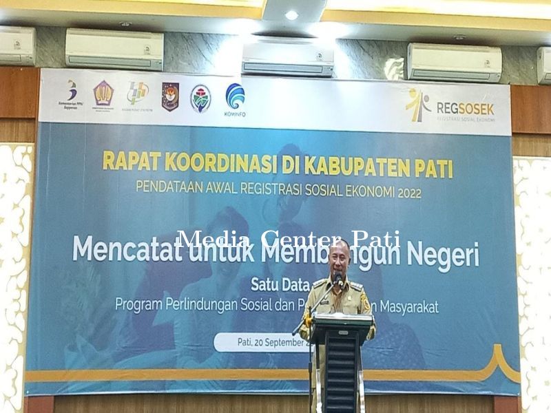 Pj.Bupati Harapkan Seluruh OPD Komponen Masyarakat Bantu Kegiatan Registrasi Sosial Ekonomi 2022 