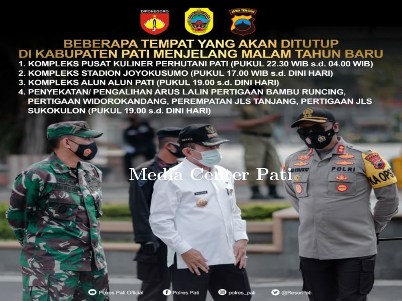 TEMPAT YANG AKAN DITUTUP MENJELANG TAHUN BARU 2021